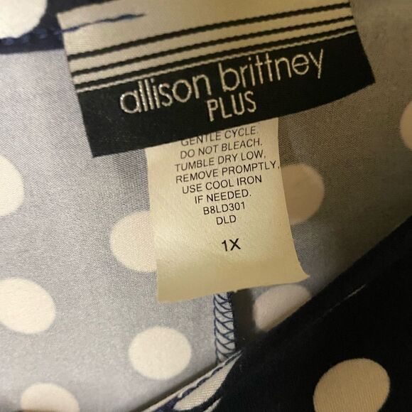 Plus Size Polka Dot Dress, size 1X - Picture 3 of 4